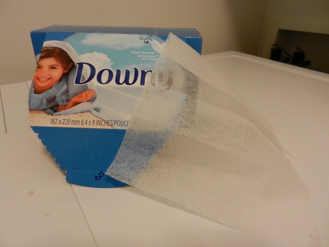 Downy dryer sheets, laundry