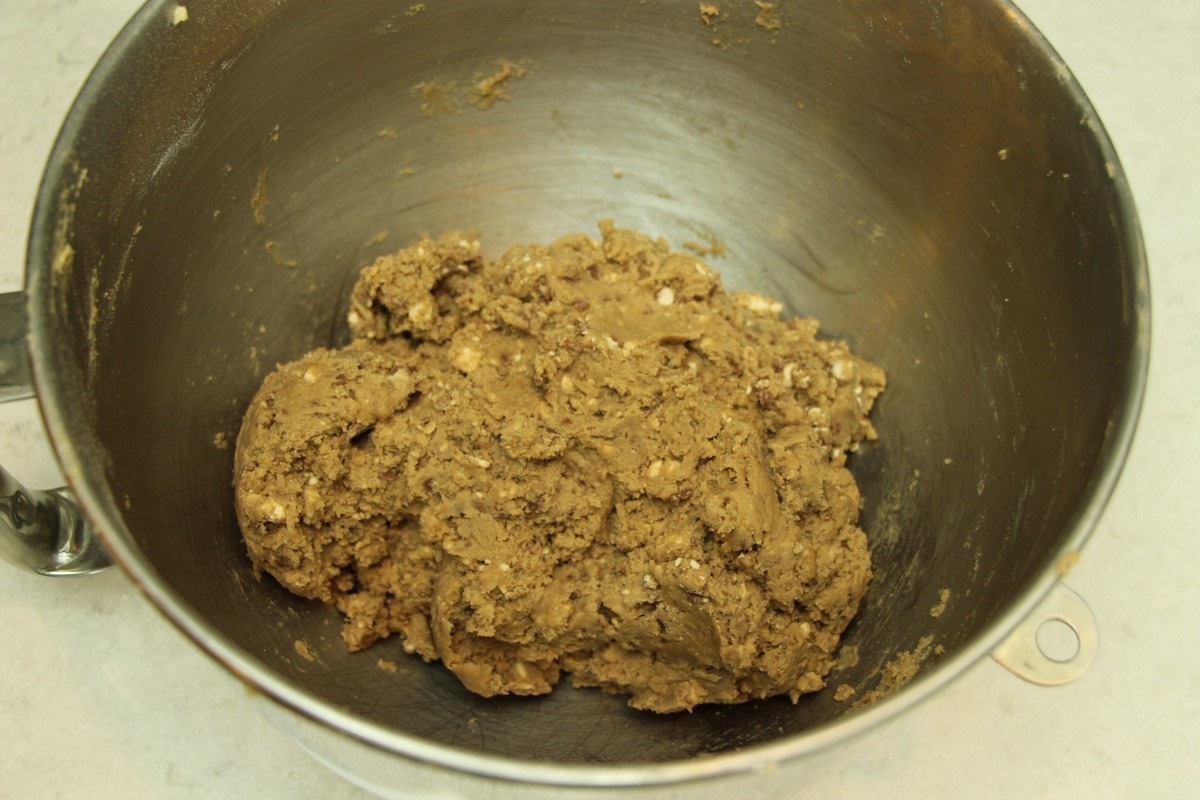 Cookie batter, malted milk cookie recipe.