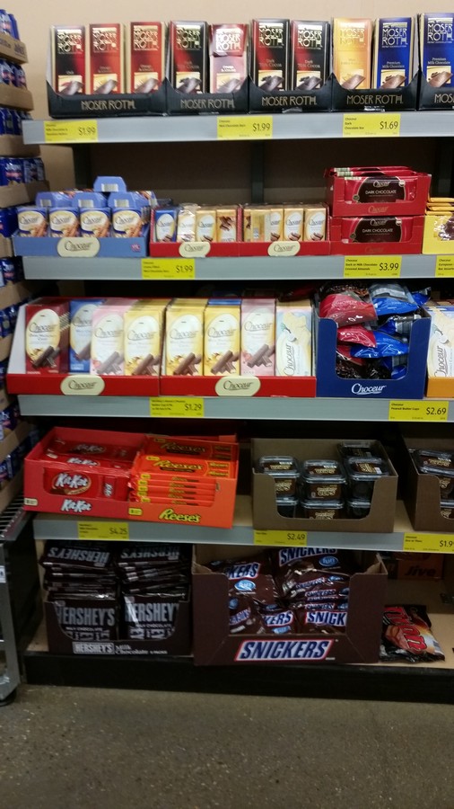 Aldi chocolate selections, European, amazing chocolates that melt in your mouth! And inexpensive, how can you beat it!