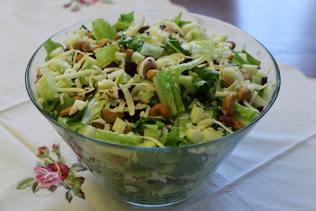 Romaine Cashew Cranberry Salad Recipe