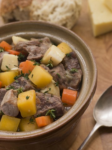 Welsh Cawl in a Casserole Pot