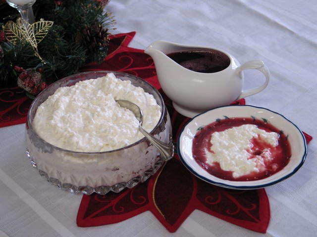 Norwegian rice pudding, Christmas