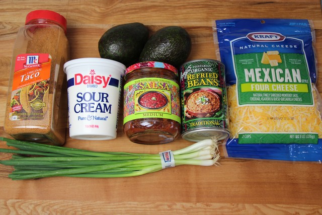 Ingredients for Mexican Guacamole Dip