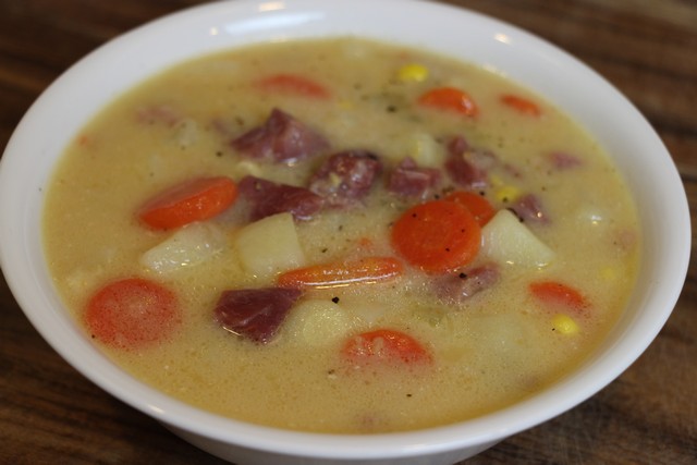 Homemade Tasty, Creamy Ham & Potato Soup from Stock, Recipe