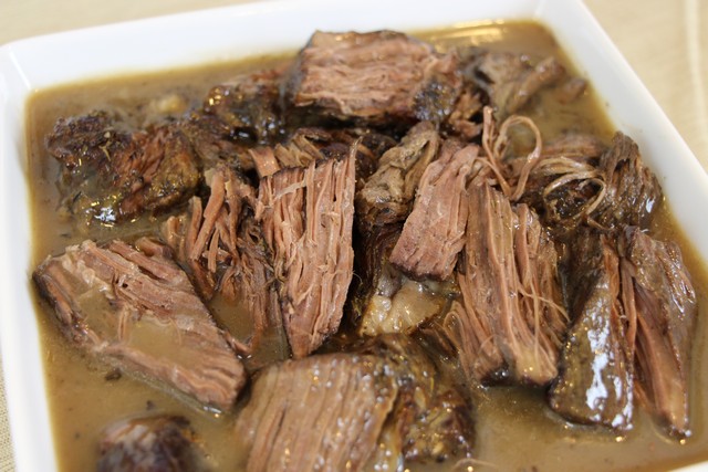 Slow Cooker Herb Pot Roast Recipe Juicy Fork Tender Beef The Country Basket