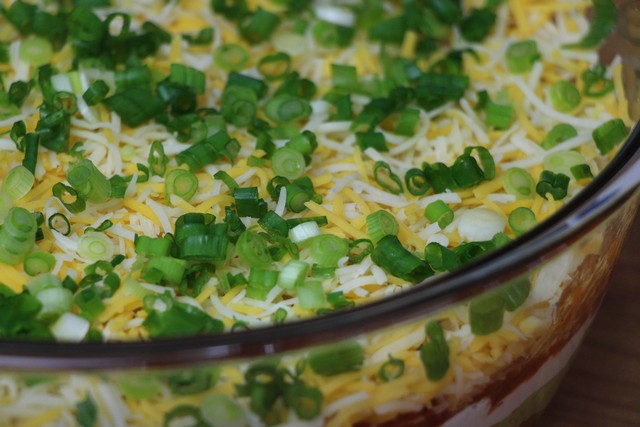 Six Layer Superbowl Mexican Guacamole Dip