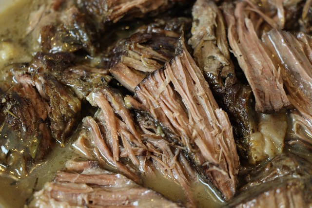 Slow Cooker Pot Roast Recipe; Fall Apart Tender Beef