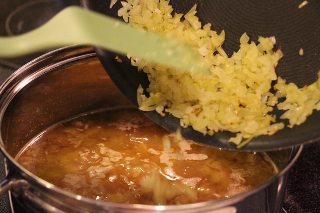 White Chili, adding onions