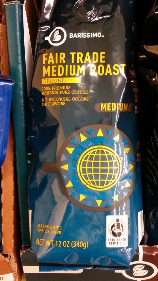 Aldi coffe, Fair Trade. They also carry organics, natural foods, and some gluten free. Lists of recommended and not-recommended items at Aldi.