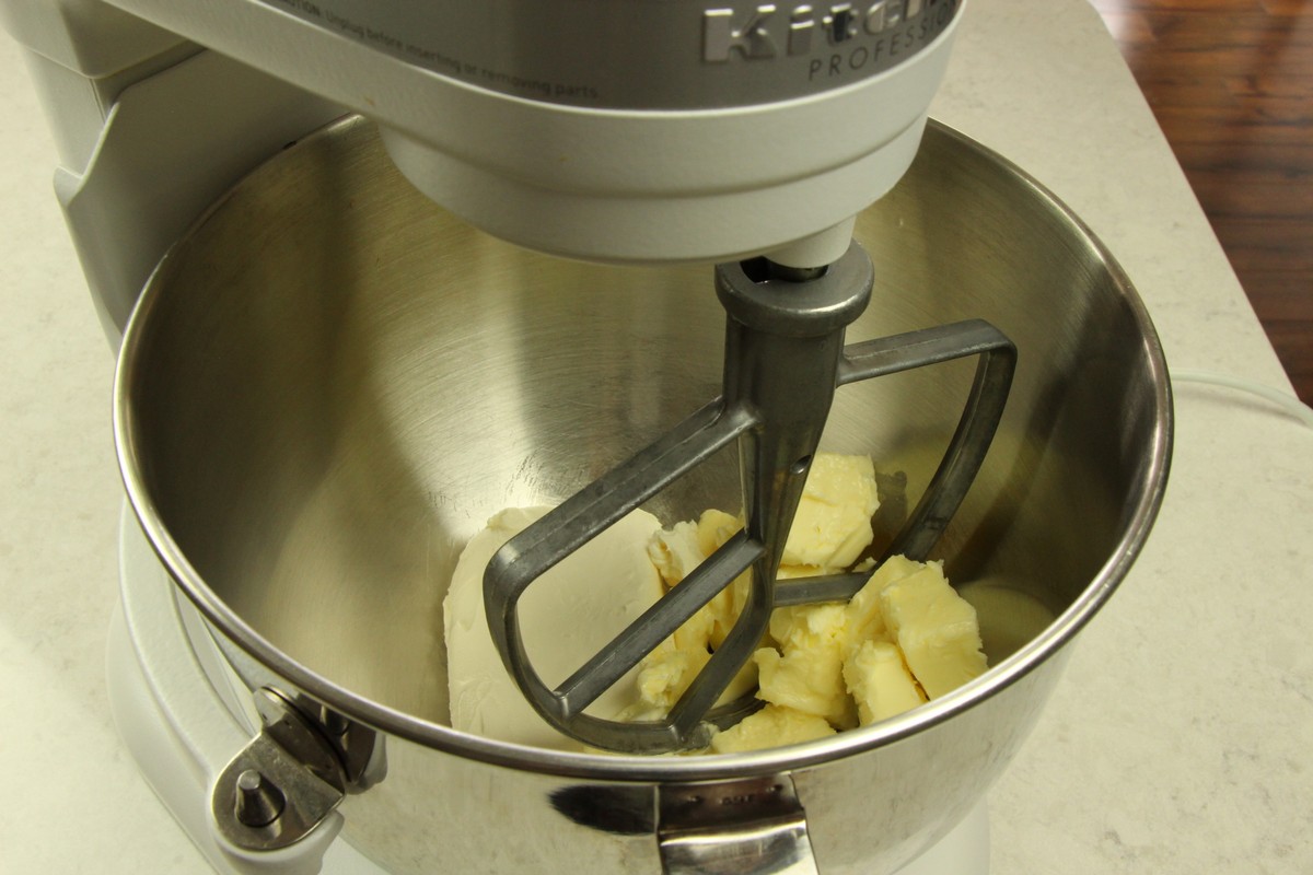 Mixing ingredients for sugar cookies.