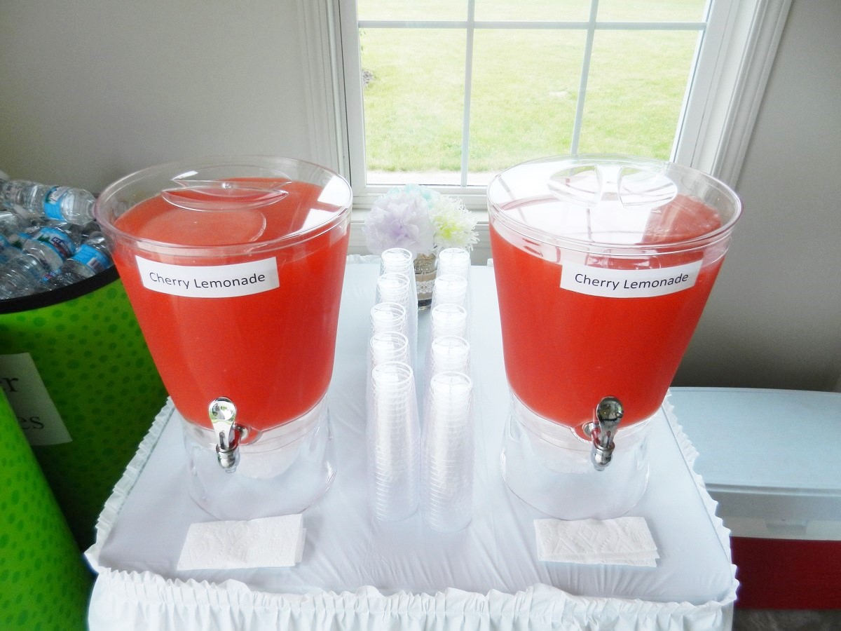How to make fabulous lemonade while cutting cost for large parties; beautiful cherry and other flavors. Recipe (2)